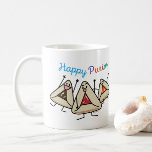 Caneca De Café Purim hamantaschen a pastelaria Sameach Oznei