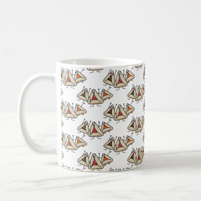 Caneca De Café Purim hamantaschen a pastelaria Sameach Oznei (Esquerda)