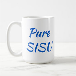 Caneca De Café Puro SISU - Café Mug Finlandês (15 oz; branco)
