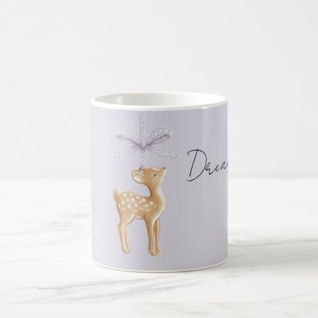 Caneca De Café Purple Bow Deer (Centro)