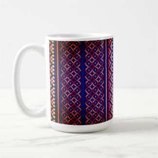 Caneca De Café Purple geometric design mug