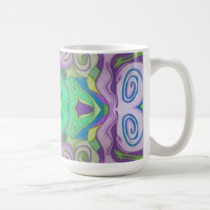 Caneca De Café Purple Green Fantasy Mug