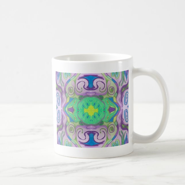 Caneca De Café Purple Green Fantasy Mug (Direita)