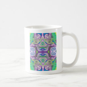 Caneca De Café Purple Green Fantasy Mug