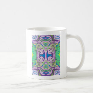 Caneca De Café Purple Green Fantasy Mug