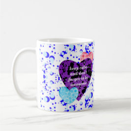 Caneca De Café Purple heart vibrant red love