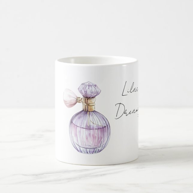 Caneca De Café Purple Lavender Perfume Bottle (Centro)
