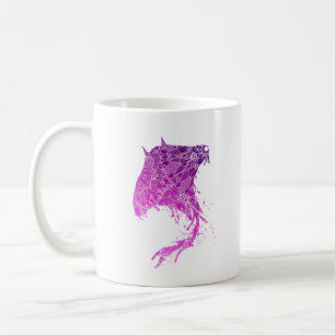 Caneca De Café Purple Mandala Manta Ray Tattoo