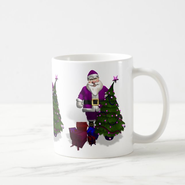 Caneca De Café Purple Santa Claus (Direita)