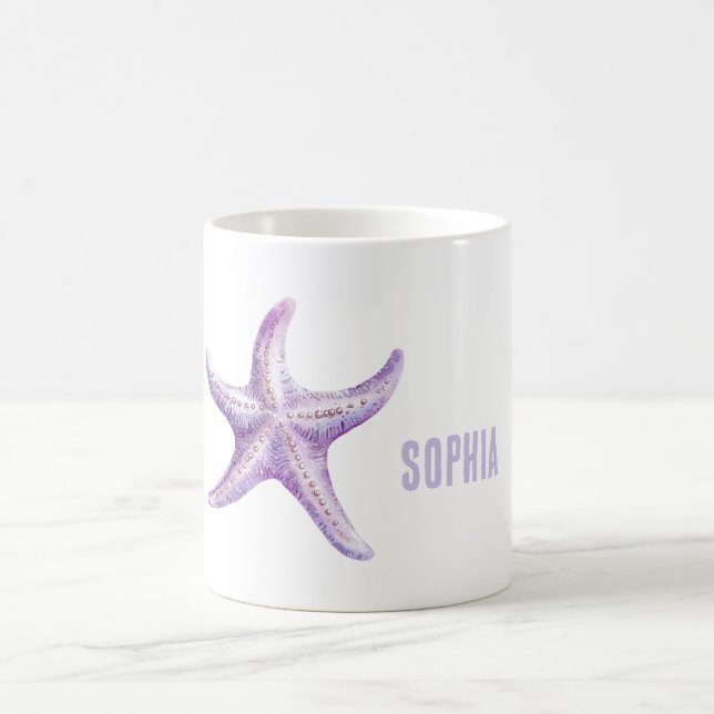 Caneca De Café Purple Starfish (Centro)