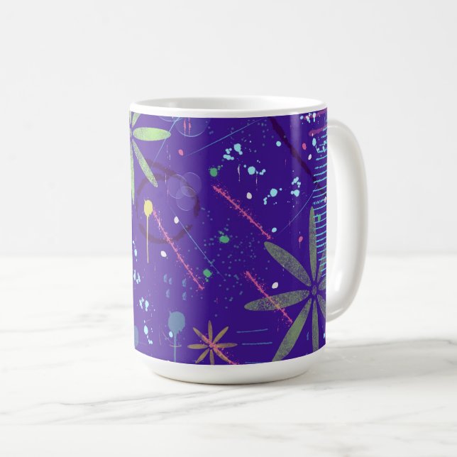 Caneca De Café Purple Twilight Party (Frente Esquerda)