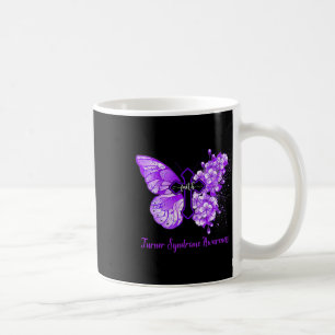 Caneca De Café Púrpura Borboleta Fé-Turner Sindrome Consciência