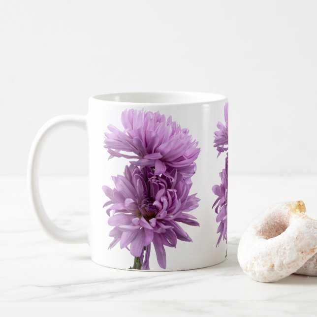 Caneca De Café Púrpura Chrysanthemum Mug (Com Donut)