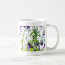 Púrpura Columbina Floral Mug