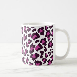 Caneca De Café Púrpura de Leopardo
