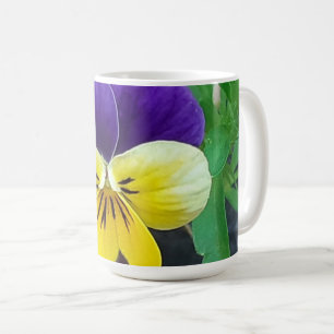 Caneca De Café Púrpura e amarela 