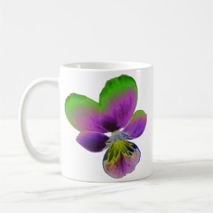 Caneca De Café Púrpura e Pansy Mug Verde