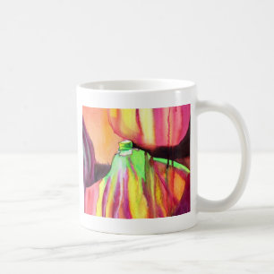Caneca De Café Púrpura Figos originais pintura à água
