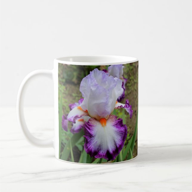 Caneca De Café Púrpura, Lavanda e íris branca (Esquerda)