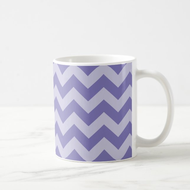 Caneca De Café Púrpura Marroquina Chevrons Coffee Mug (Direita)