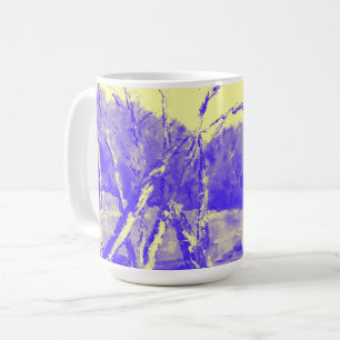 Caneca De Café Púrpura Terras Amarelas