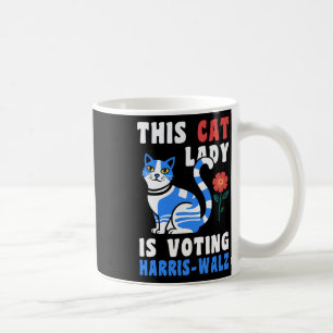 Caneca De Café Purr-Fetil Kamala Esta Gata Está Votando Harris
