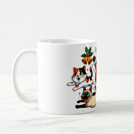 Caneca De Café Purr-suit of Fun: Santa’s Pet Parade