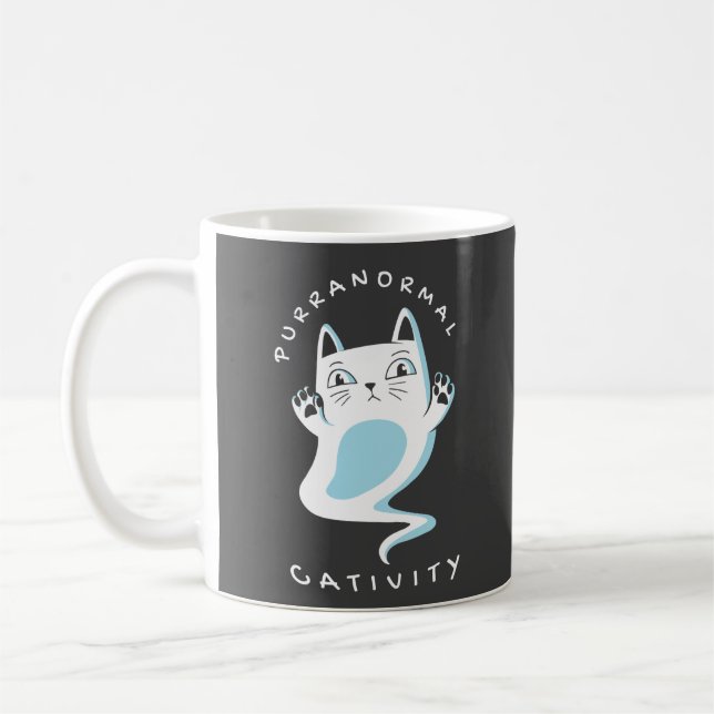 CANECA DE CAFÉ PURRANORMAL CATIVITY HALLOWECAT LOVER (Esquerda)