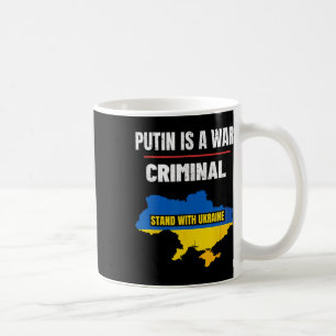 Caneca De Café Putin É Um Criminoso de Guerra Fique ao Lado da Uc