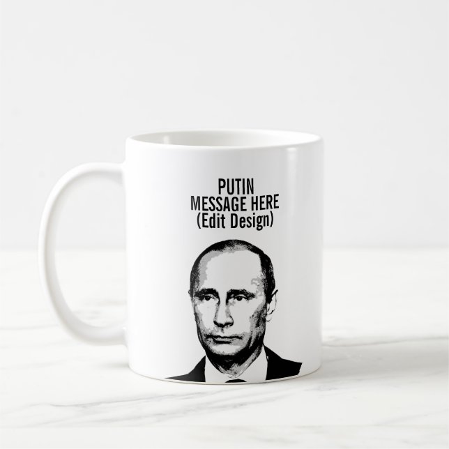 CANECA DE CAFÉ PUTIN VLADIMIR PERSONALIZADO (Esquerda)