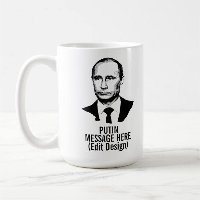 CANECA DE CAFÉ PUTIN VLADIMIR PERSONALIZADO (Esquerda)
