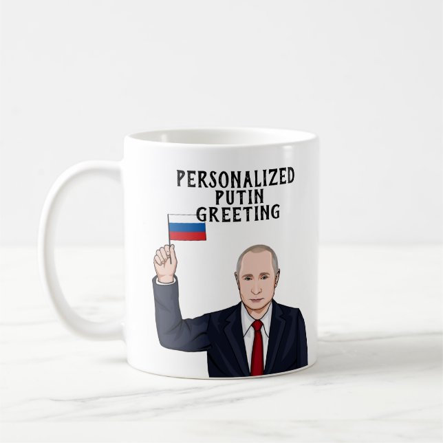 CANECA DE CAFÉ PUTIN VLADIMIR PERSONALIZADO (Esquerda)