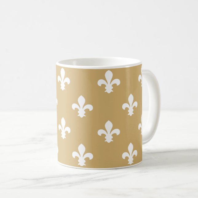 Caneca De Café Putty Neutral Fleur de Lys (Frente Esquerda)