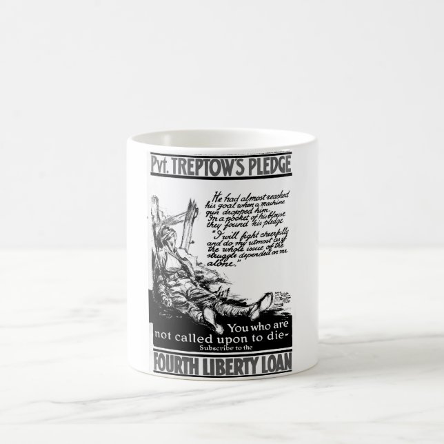 Caneca De Café Pvt. A garantia de Treptow.  "Eu imagem fight_War (Centro)