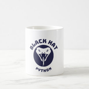Caneca De Café Python Black Hat - Cybersecurity Mug