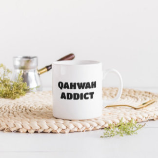Caneca De Café Qahwah Addito Engraçado Árabe