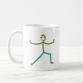 Caneca De Café Qigong Stickman
