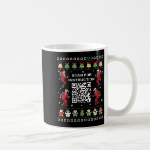 Caneca De Café Qr Trump Dance Code Presidente Verificar Instrução
