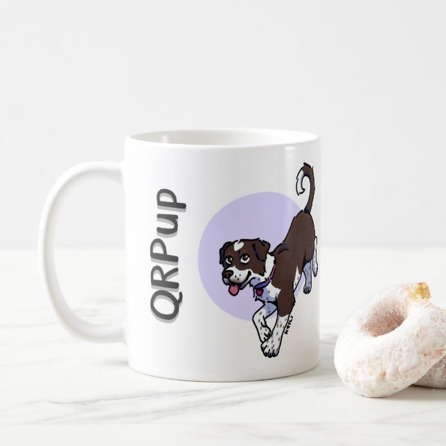 Caneca De Café QRPup Cup - Hazel (Com Donut)