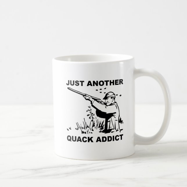 Caneca De Café Quack Addicto Engraçado Mug (Direita)