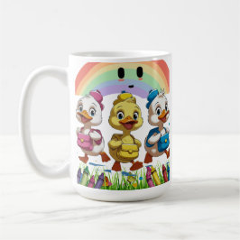 Caneca De Café "Quacking into Kindergarten!" – Cute Duck Back-to-