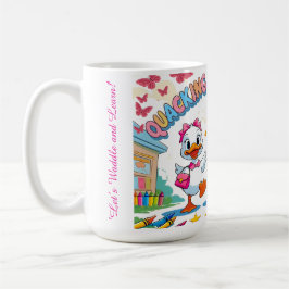 Caneca De Café "Quacking Kindergarten – Cute Duck Back-to-School