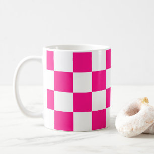 Caneca De Café Quadrados verificados retrorreflectores geométrico