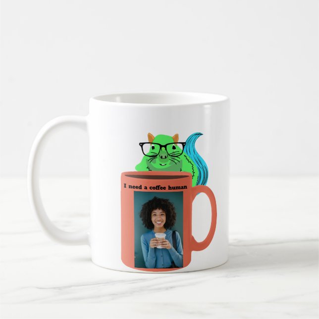 Caneca De Café Quadrícula Quimológica Coffee Mug (Esquerda)