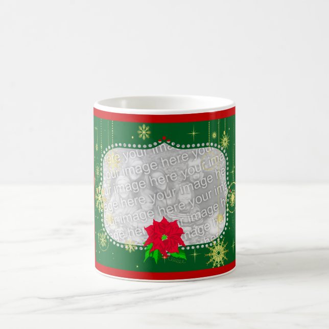 Caneca De Café Quadro da foto do Natal (Centro)