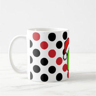Caneca De Café Quadro negro de Natal + texto ou imagem