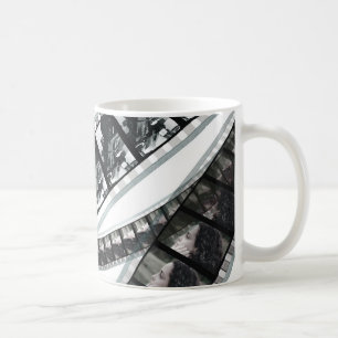 Caneca De Café quadros de filme de um carretel preto e branco