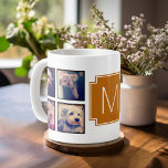 Caneca De Café Quadros do Instagram de Colagem de Fotos 8 Quadrad<br><div class="desc">Use 8 fotos quadradas para criar um presente exclusivo e pessoal.</div>