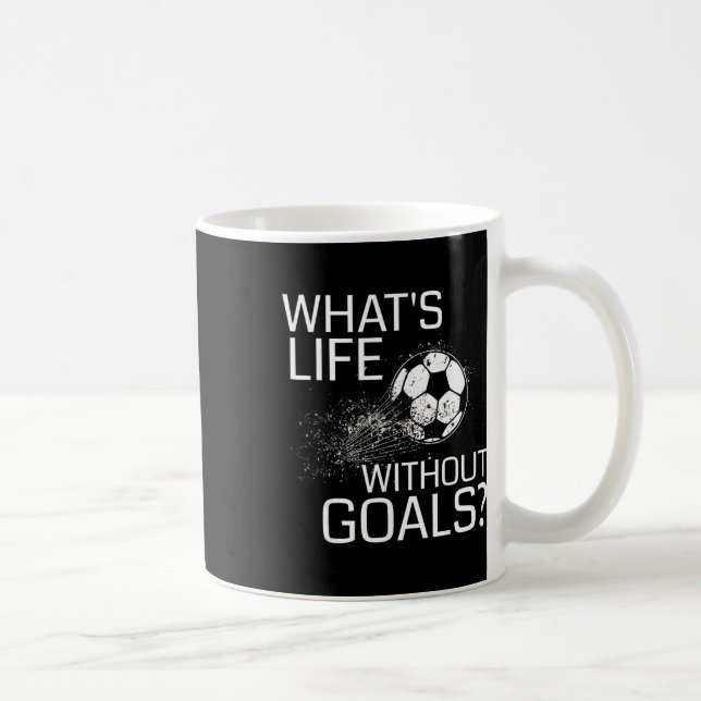 Caneca De Café Qual é a Vida Sem Metas - Presente Divertido de Fu (Direita)