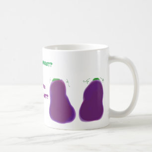 Caneca De Café qual veio primeiramente? a galinha ou a beringela?